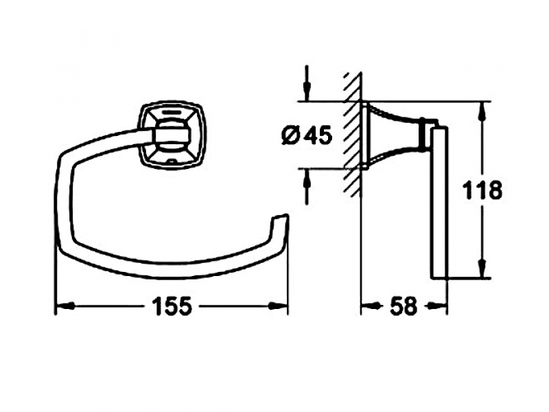 Купить Бумагодержатель Grohe Grandera 40625000, хром