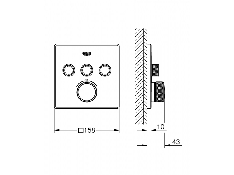 Купить Термостат Grohe Grohtherm Smartcontrol 29126000