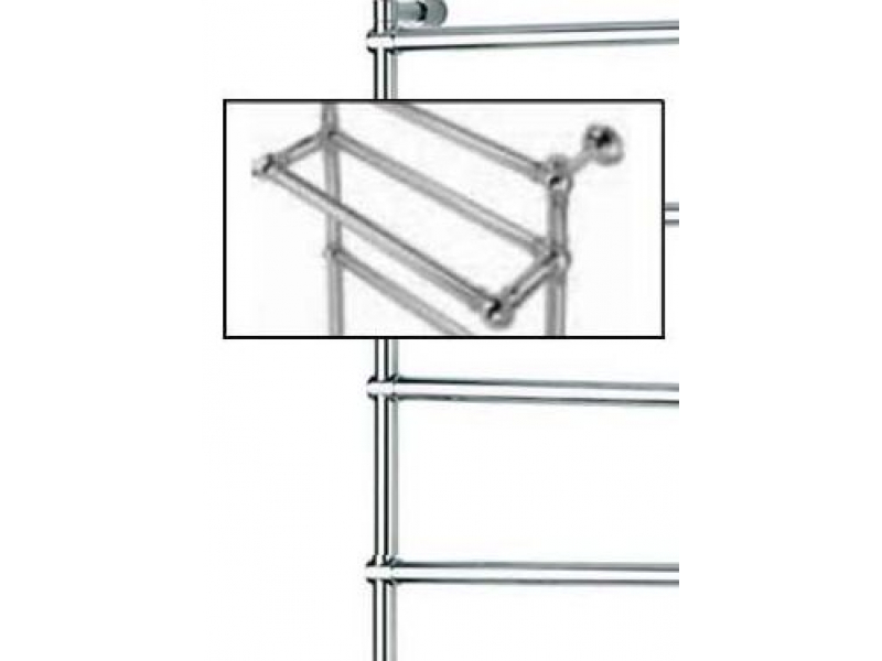 Купить Полотенцесушитель электрический Margaroli Sole 542-6 BOX, с полкой, высота 102 см, ширина 57 см, хром, 5424706CRPB