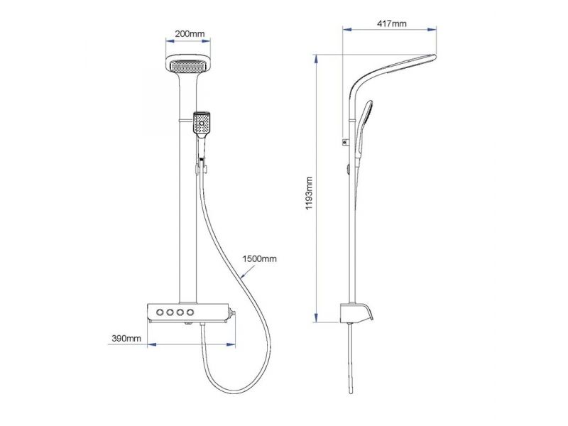 Купить Душевая система Gllon GL-SF2036LW-S