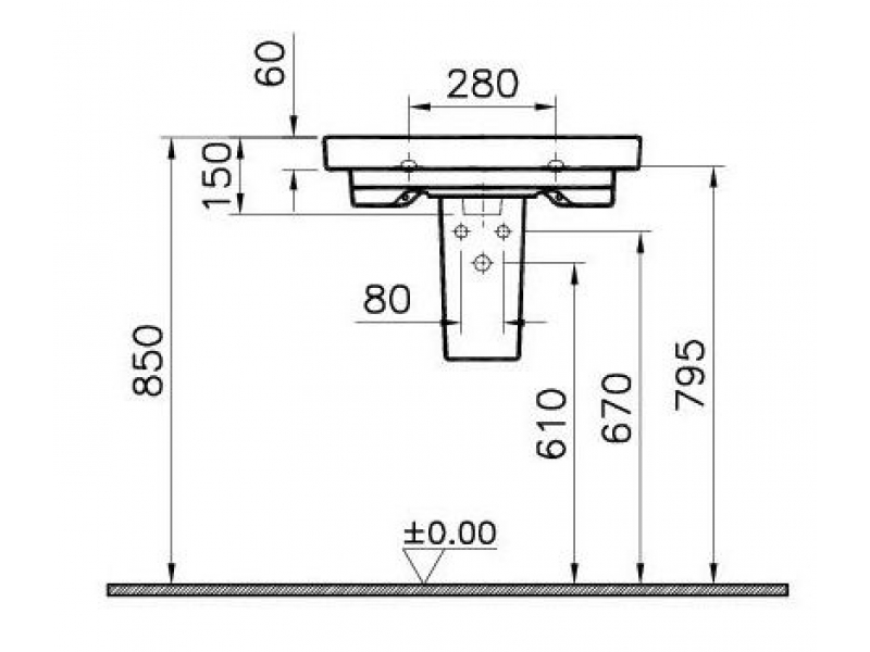 Купить Полупьедестал Vitra Nest 5691B003-0156, фарфор, белый