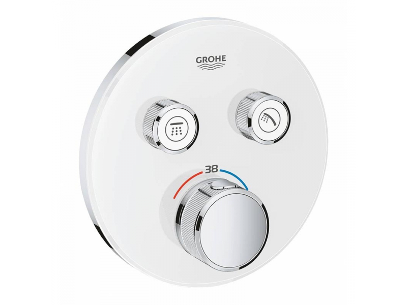 Купить Смеситель для ванны и душа Grohe Grohtherm SmartControl 29151LS0, внешняя часть 2 выхода