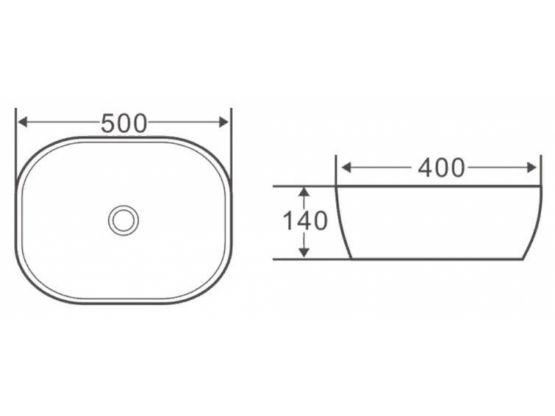 Купить Раковина BelBagno BB1302, 50 х 40 см, накладная