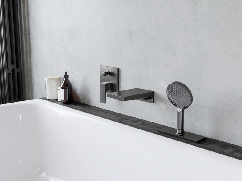 Купить Излив Hansgrohe Metropol 32543340 для ванны, черный хром