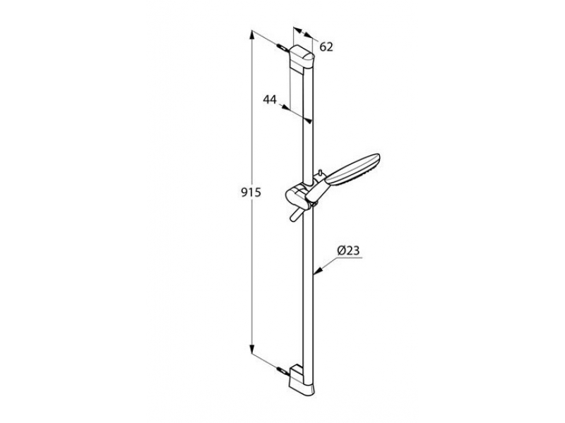 Купить Душевой гарнитур Kludi Freshline 3S 6794005-00, длина штанги 90 см, цвет хром