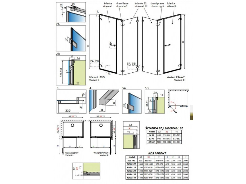 Купить Душевой уголок Radaway Arta KDS I R, 100 х 100 см, стекло прозрачное, правое исполнение