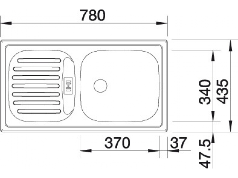 Купить Мойка Blanco Flex-mini 511918 сталь матовая (отсутствует упаковка)