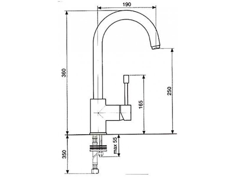 Купить Смеситель для кухни Emmevi Eden 71047CR, хром