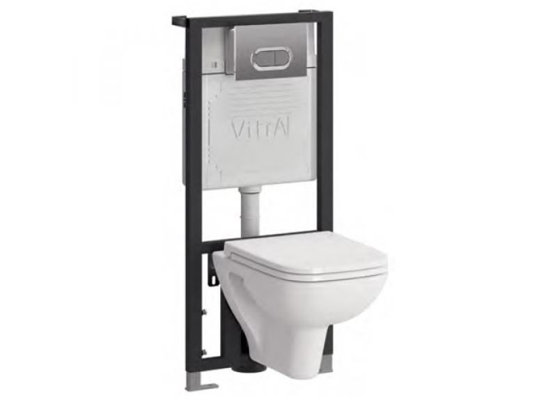 Купить Инсталляция с унитазом Vitra S20 9004B003-7204, сиденье микролифт, комплект