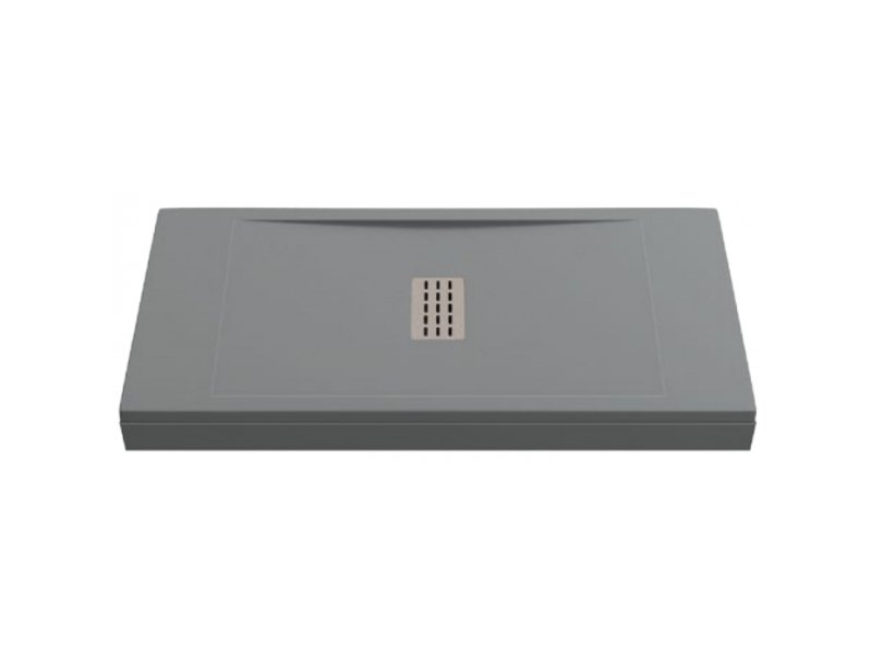 Купить Поддон литьевой Bas Flow 160 x 90 см, ЛП00110, серый (cement grey)