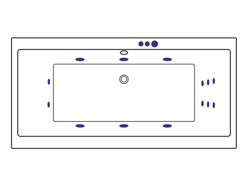 Купить Ванна гидромассажная Excellent Pryzmat 150 x 75 см, SMART, хром, каркас в подарок