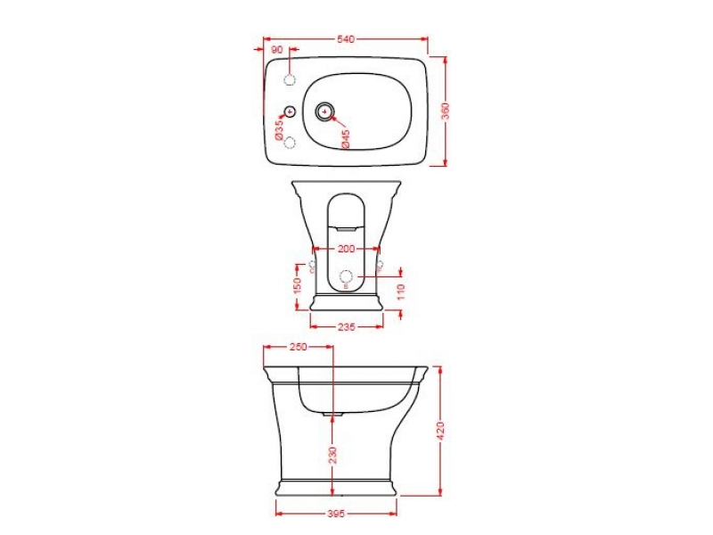 Купить Биде ArtCeram Civitas CIB002 34; 00, напольное