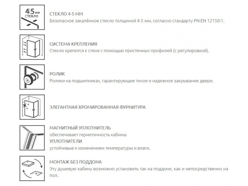 Купить Поддон для душа Radaway Tinos C, 90 x 90 см, квадратный, S4TIC9090-08