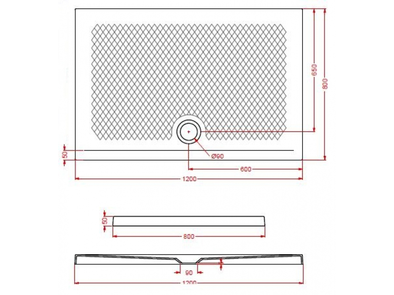 Купить Поддон ArtCeram Texture 120 х 80 х 5,5 см, PDR021 03; 00, прямоугольный, цвет - черный глянцевый, из искусственного камня