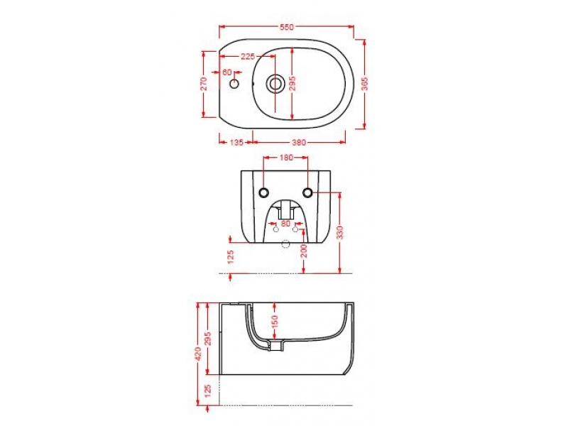 Купить Биде ArtCeram Gio Evolution GIB001 03; 00, подвесное