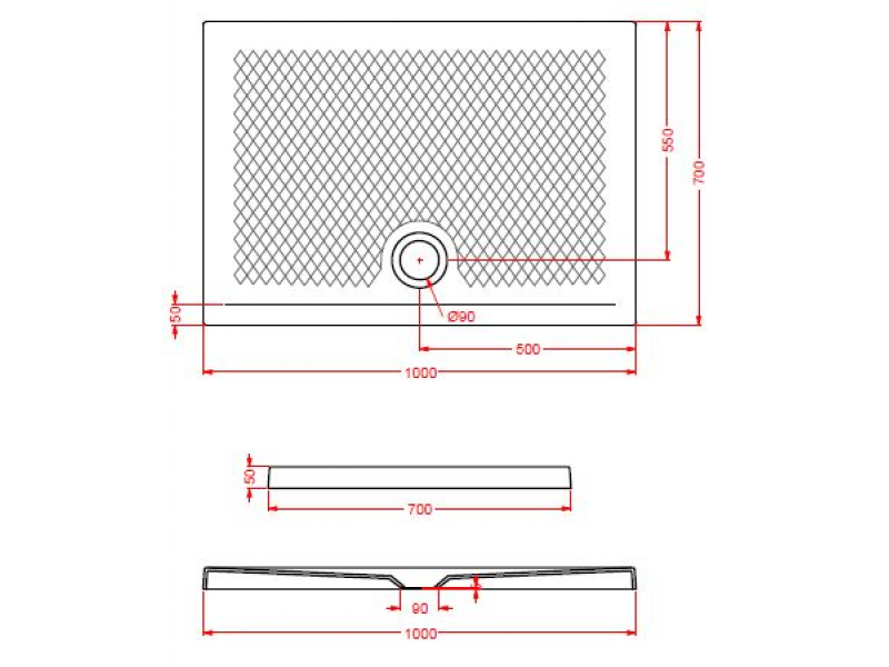 Купить Поддон ArtCeram Texture 100 х 70 х 5,5 см, PDR018 01; 00, прямоугольный, цвет - белый глянцевый, из искусственного камня