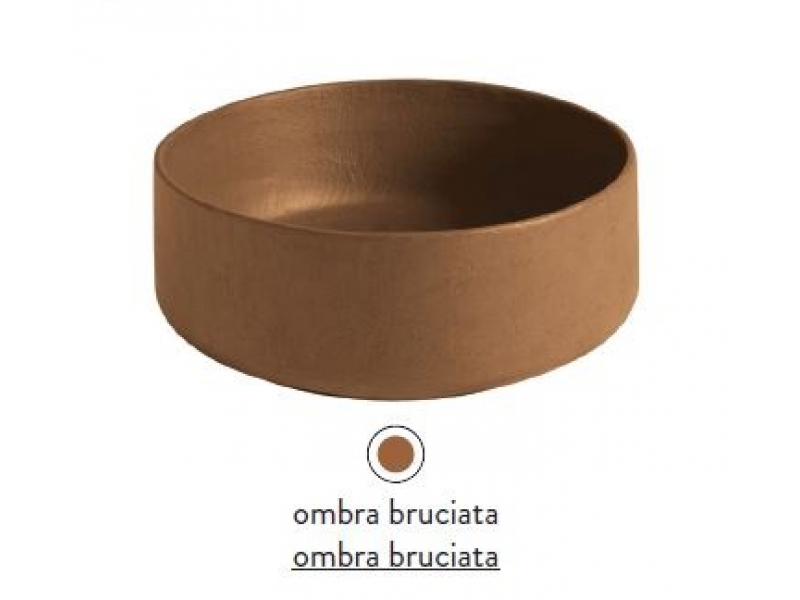 Купить Раковина ArtCeram Cognac Countertop COL001 19; 00, накладная, цвет - ombra bruciata, 42 х 42 х 16 см