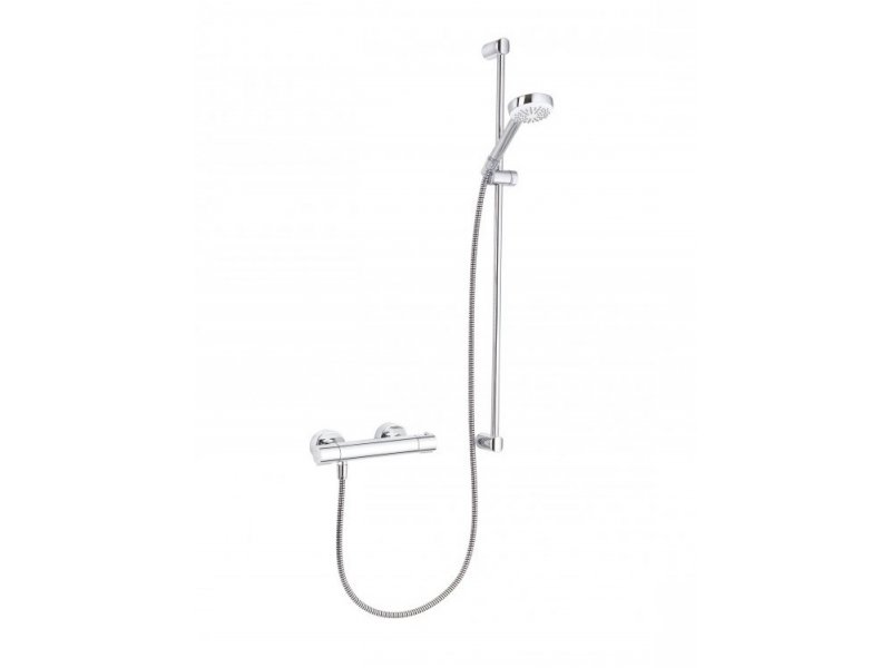 Купить Душевая система Kludi Logo 6857805-00 Shower Duo System с термостатом, штанга 90 см, хром