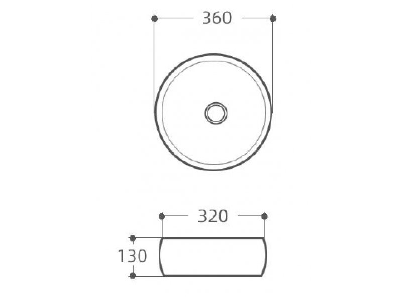 Купить Раковина Aquanet Roumd-1-MB 36 x 36 x 13 см, накладная, черный матовый, 273680