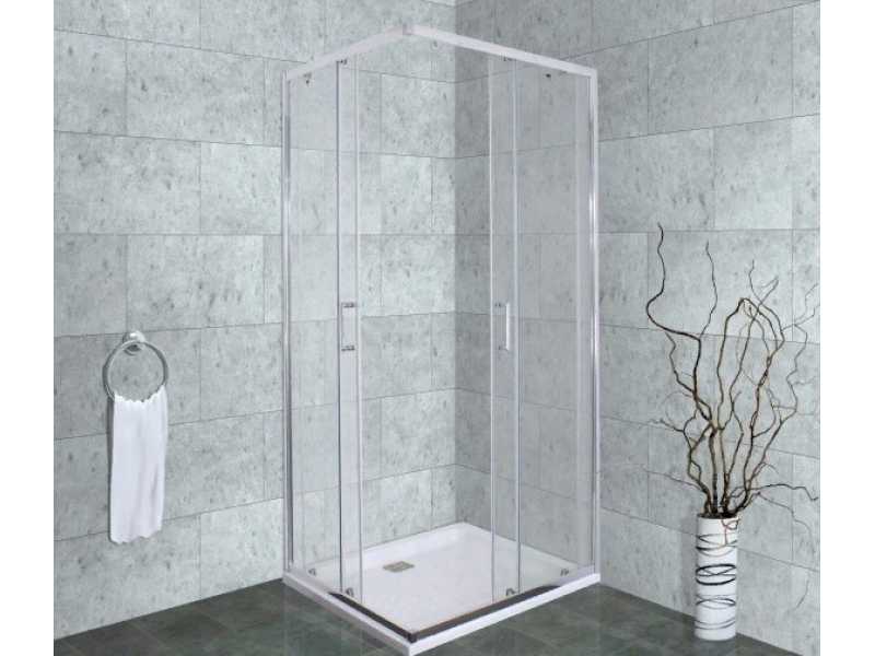 Купить Душевой уголок Timo Altti-618 C Clean Glass, стекло прозрачное, 80 х 80 х 190 см