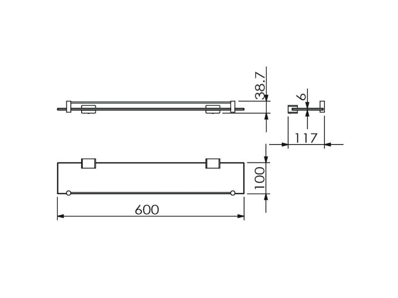 Купить Полка 60 см Langberger Vico 11351E