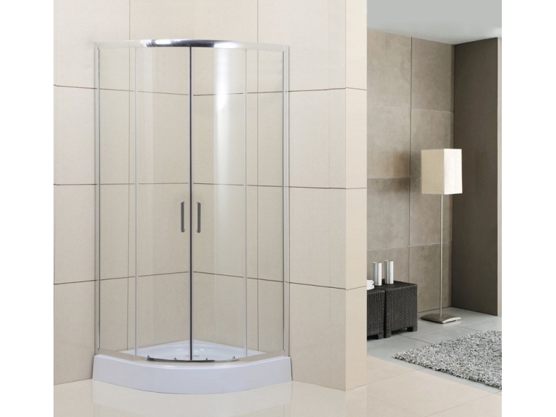 Купить Душевой уголок BelBagno Uno-195, UNO-195-R-2-100-C-Cr, 100 х 100 х 195 см, профиль хром, стекло прозрачное