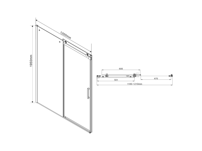 Купить Душевой уголок Vincea Como VSR-1C9012CL, 120 x 90 см, прямоугольный, дверь раздвижная, стекло прозрачное, хром