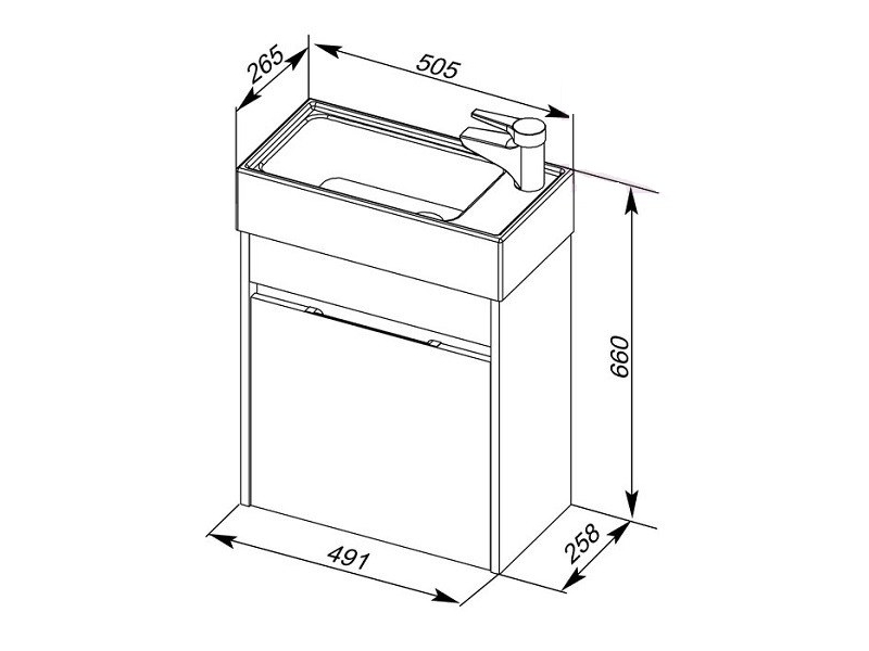 Купить Раковина накладная BelBagno Mini 7045-KL