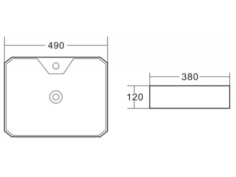 Купить Раковина BelBagno BB1387 накладная 49 х 38 х 12 см