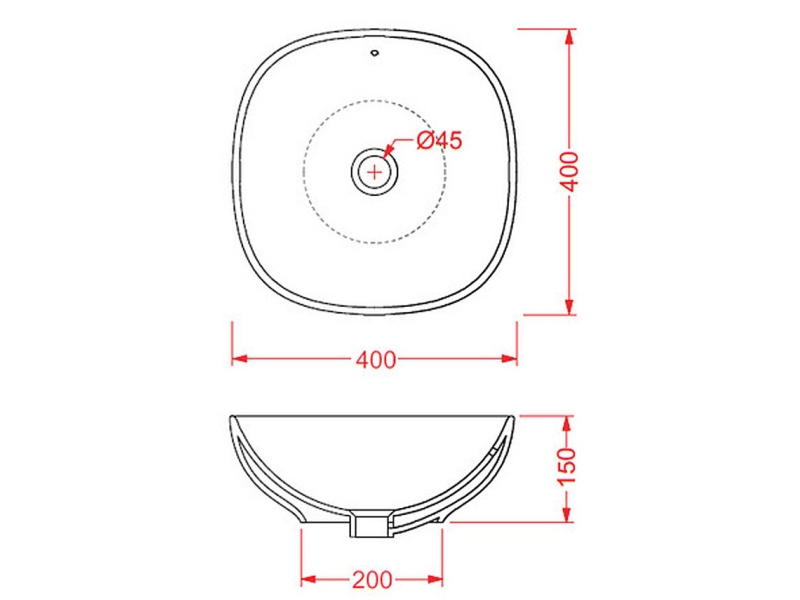 Купить Раковина ArtCeram NF 40 х 40 см NFL001 0100