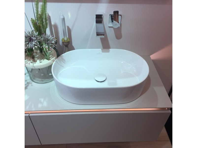 Купить Раковина Villeroy&Boch Collaro, 56 x 36 см, без перелива, альпийский белый, 4A195601