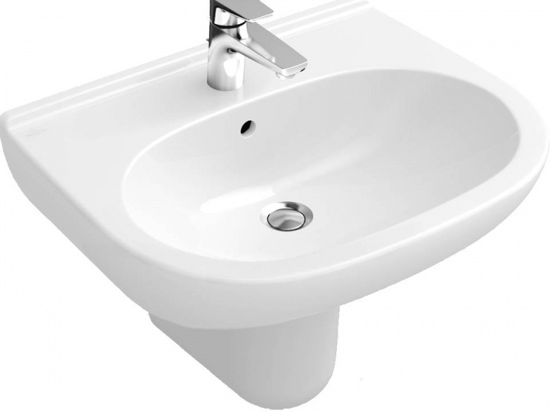 Купить Раковина Villeroy&Boch O.novo, 60 х 49 см, подвесная, альпийский белый, 51606001