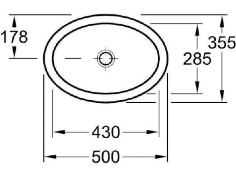 Купить Раковина Villeroy&Boch Loop&Friends, 50 х 35, см, альпийский белый, 6155 1001