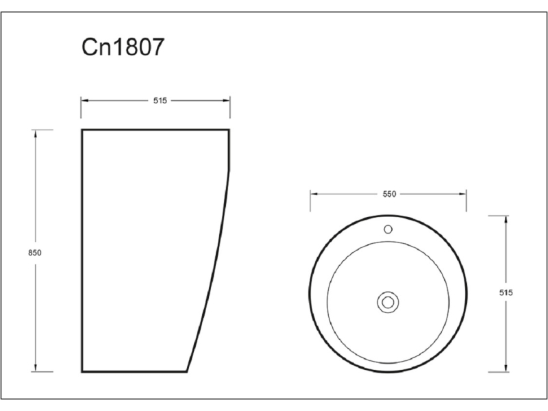 Купить Раковина напольная Ceramica Nova 850 CN1807