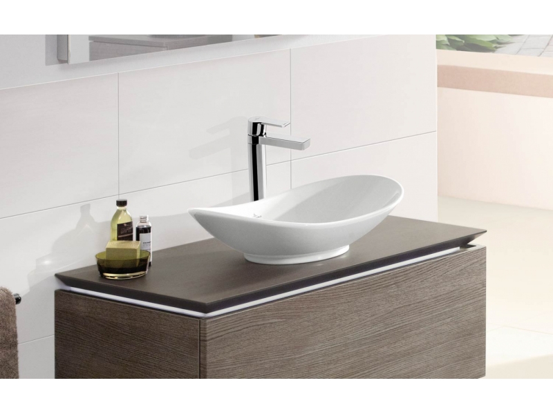 Купить Раковина Villeroy&Boch My Nature Plus, 61 х 36 см, Альпийский белый CeramicPlus, на столшеницу, 411060R1