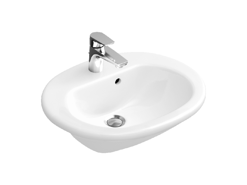 Купить Раковина Villeroy&Boch O.novo, 54 х 45 см, подвесная, альпийский белый, 41605501