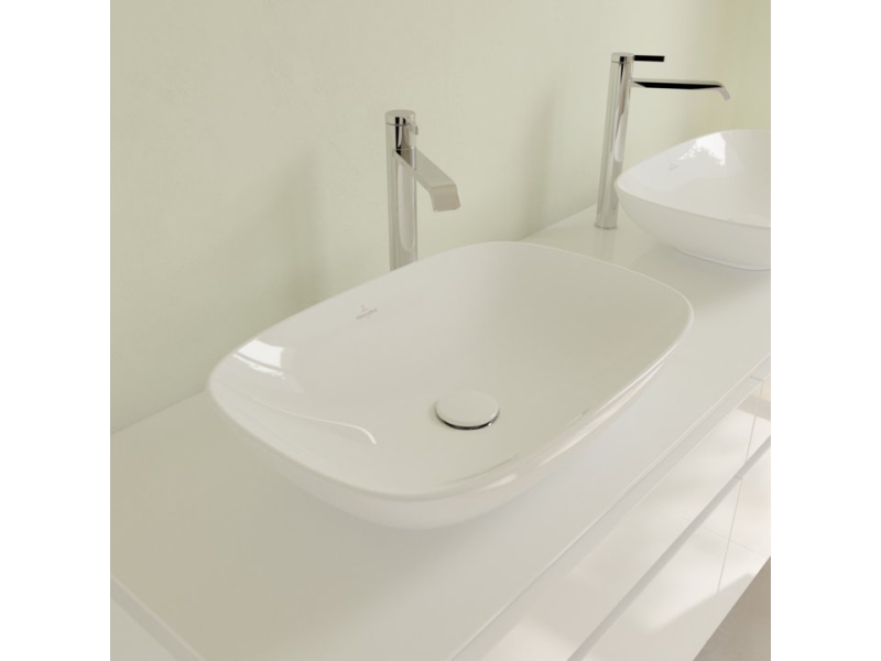 Купить Раковина Villeroy&Boch Loop & Friends 56 x 38 см, на столешницу, альпийский белый, 4A4900R1