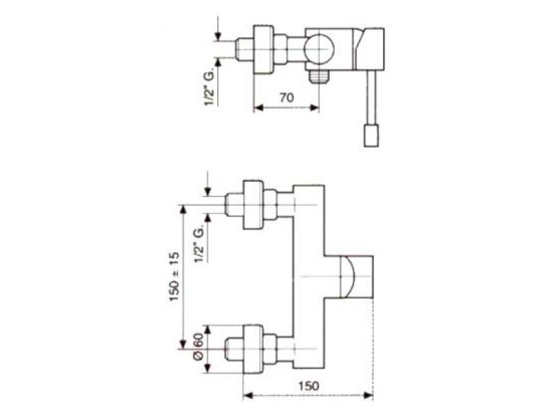 Купить Смеситель для душа Emmevi Eden 71002CR, хром