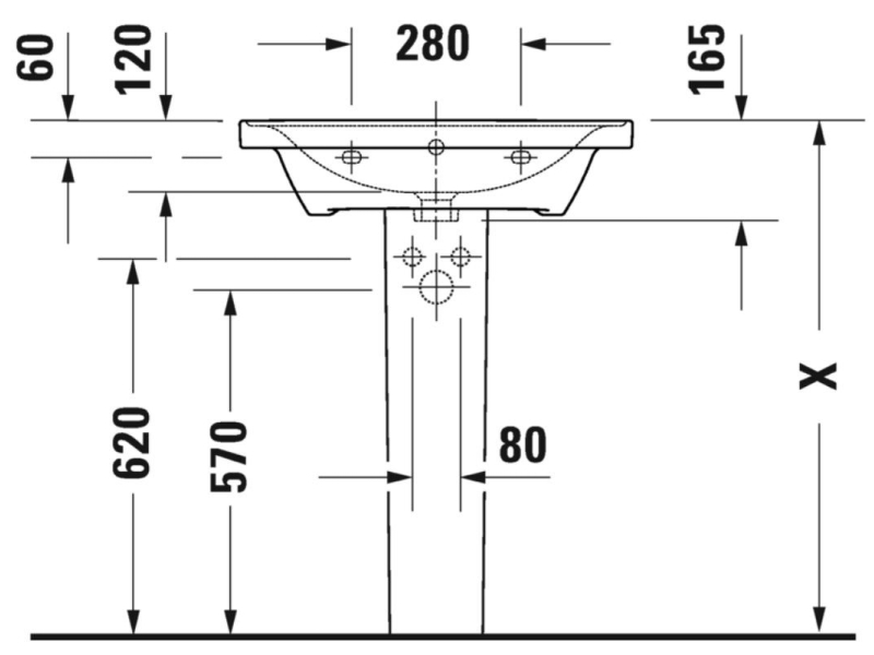 Купить Раковина Duravit D-Neo 65 x 48 см, белая, 2367650000