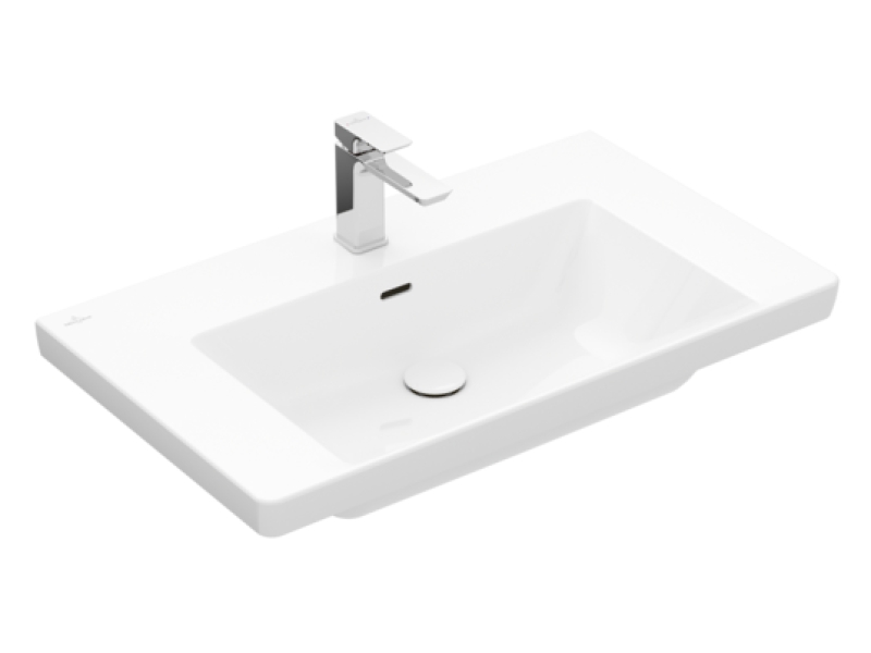 Купить Раковина Villeroy&Boch Subway 3.0, 80 см, альпийский белый, 4A708001