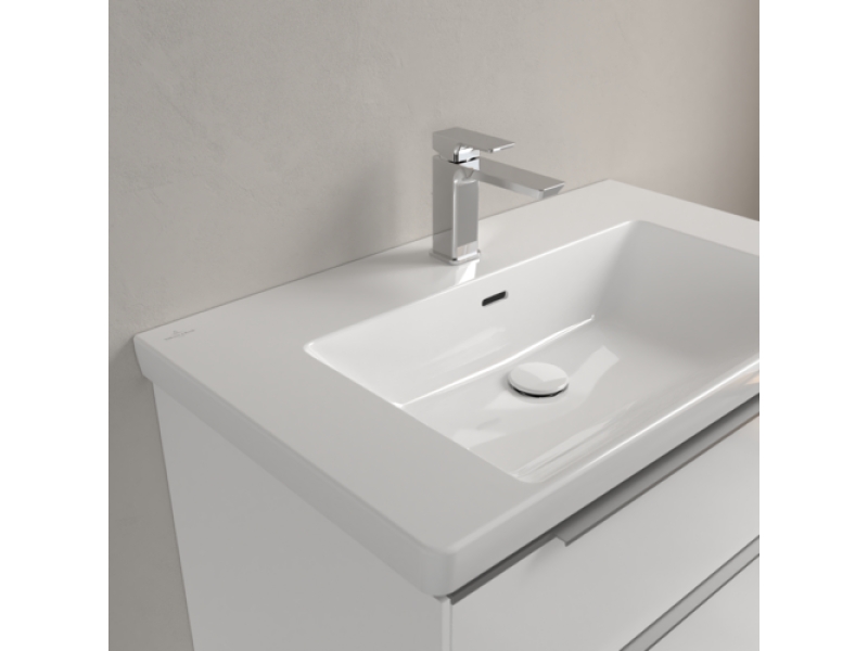 Купить Раковина Villeroy&Boch Subway 3.0, 80 см, альпийский белый, 4A708001