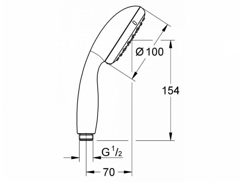 Купить Ручной душ Grohe New Tempesta 100 II 26161001 (26161000)