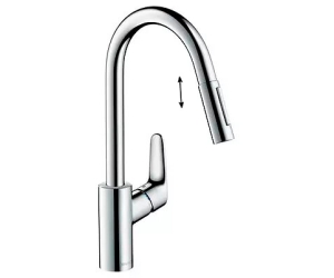 Смеситель для кухни Hansgrohe Focus 31815000 выдвижной излив, хром