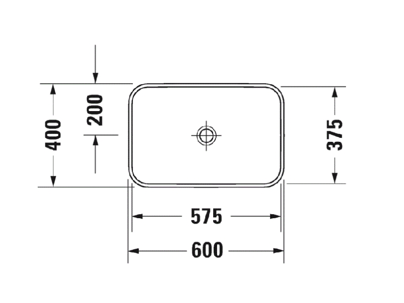 Купить Раковина Duravit Happy D.2 Plus 2359601300 60 x 40 см, антрацит матовый