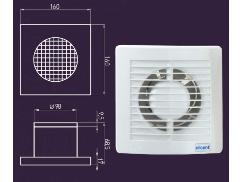 Купить Вентилятор Migliore VentiLaTorro 100, 23000, с декоративной решеткой, бронза