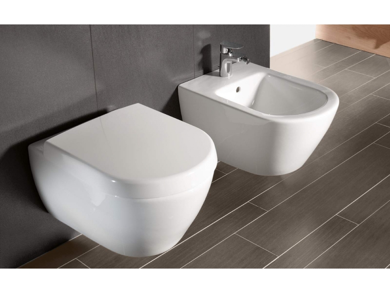 Купить Подвесной безободковый унитаз Villeroy&Boch Subway 2.0 5614 R001, альпийский белый