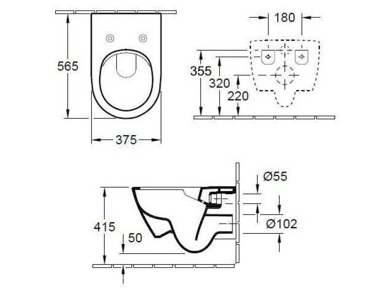 Купить Подвесной безободковый унитаз Villeroy&Boch Subway 2.0 5614R2R1 с покрытием CeramicPlus с крышкой-сиденьем Slimseat с микролифтом, альпийский белый