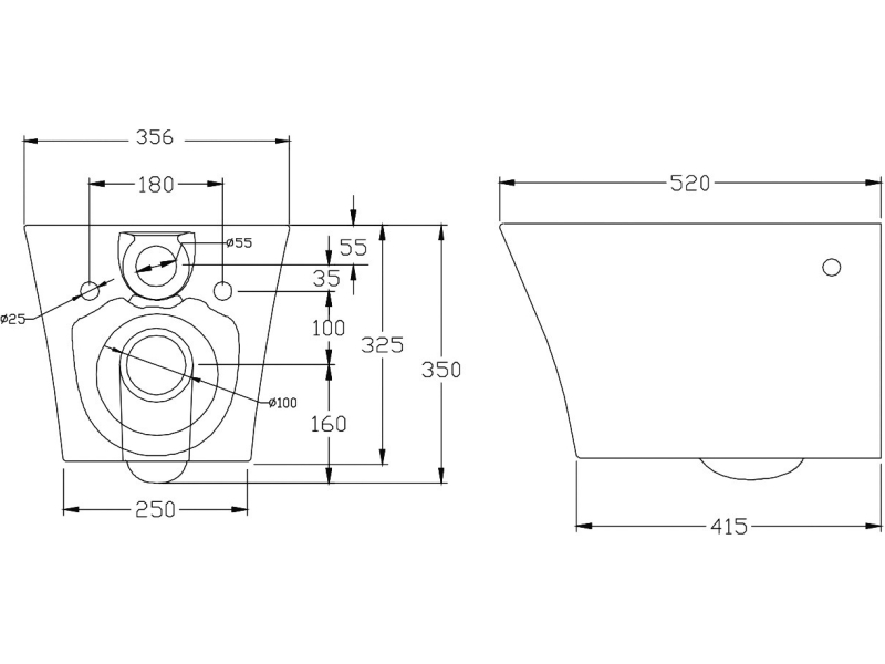 Купить Унитаз подвесной BelBagno Flay-R BB506CH, безободковый