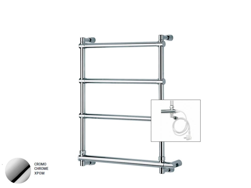 Купить Полотенцесушитель электрический Margaroli Sole 542 5424704CRNC, высота 66 см, ширина 51 см, хром