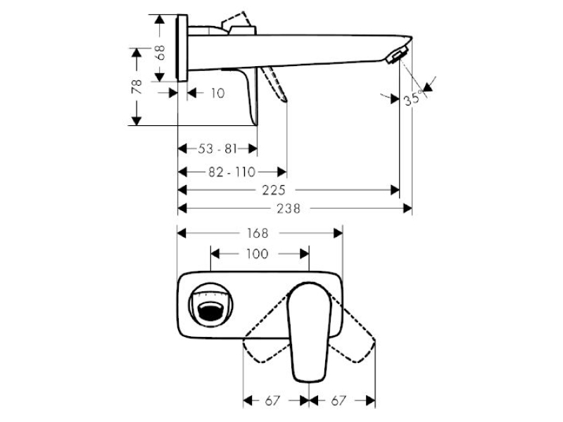 Купить Смеситель Hansgrohe Talis E для раковины, хром, 71734000